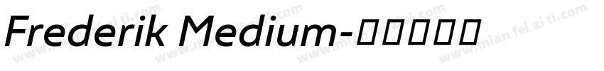 Frederik Medium字体转换